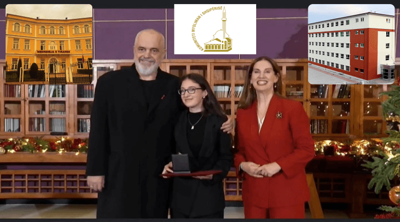 Risultati che onora l'istruzione religiosa e nazionale: Gli studenti delle medrese KMSH vengono premiati con medaglie dal Primo Ministro dell'Albania.